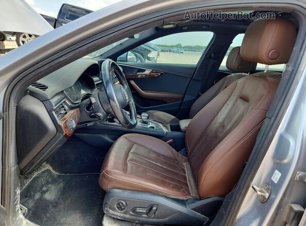 WAUGNAF42HN022254 2017 AUDI A4 Silver Front interior view