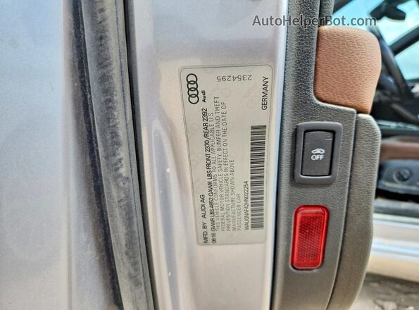 WAUGNAF42HN022254 2017 AUDI A4 Silver Engine compartment view