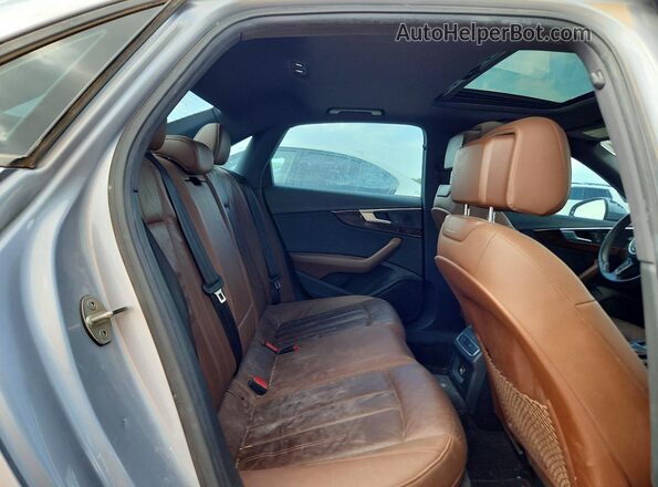 WAUGNAF42HN022254 2017 AUDI A4 Silver Rear seats view
