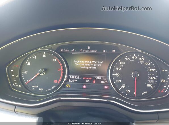 WAUGNAF44HN006279 2017 AUDI A4 Gray Հետևի նստատեղերի տեսք