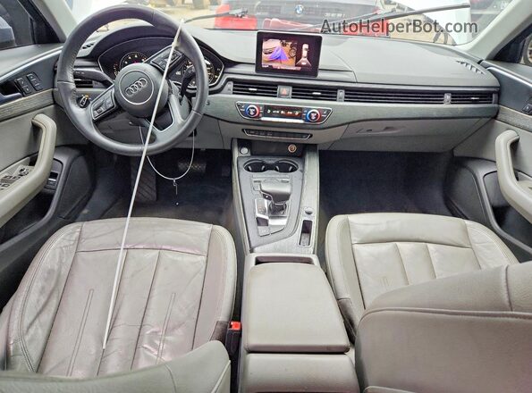 WAUGNAF45HN037993 2017 AUDI A4 Silver Vista del salpicadero