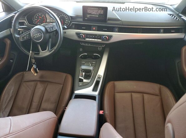 WAUGNAF47HN023206 2017 AUDI A4 White წინა პანელის ხედი