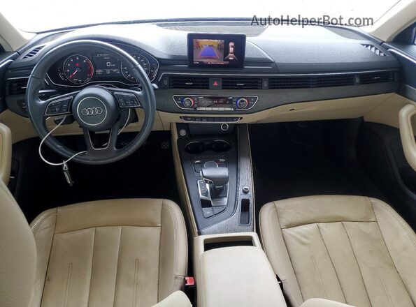 WAUGNAF49HN022056 2017 AUDI A4 White წინა პანელის ხედი