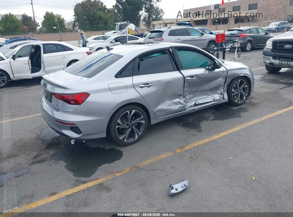 WAUGUDGY6PA069251 2023 AUDI A3 Silver Rear right