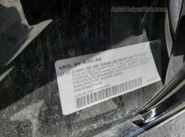 WAUGUDGY7TA007447 2026 AUDI A3 Black ძრავის განყოფილების ხედი