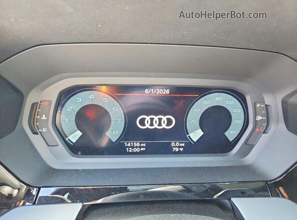 WAUGUDGY8SA044537 2025 AUDI A3 Black Vista del cuadro de instrumentos