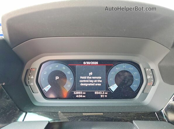 WAUGUDGY9SA039606 2025 AUDI A3 White Instrument cluster view