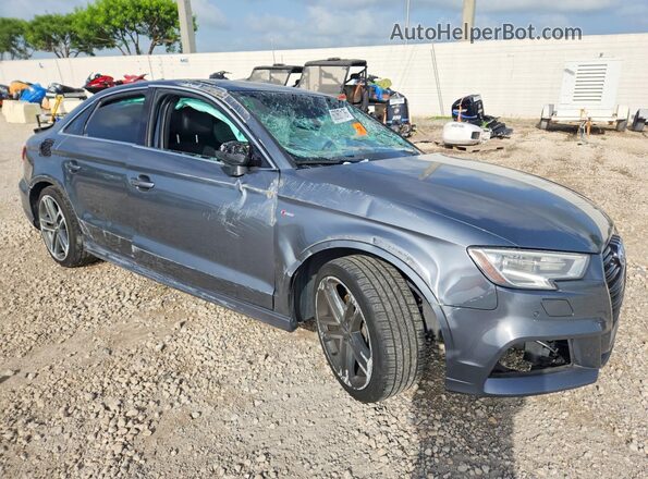 WAUGUGFFXJ1084599 2018 AUDI A3 Gray წინა მარჯვენა