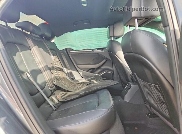 WAUGUGFFXJ1084599 2018 AUDI A3 Gray უკანა სავარძლების ხედი