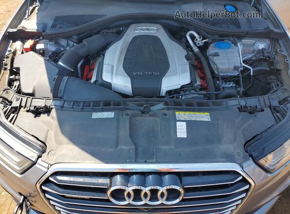 WAUH2AFC0HN001648 2017 AUDI A6 Серебряный Вид задней части салона