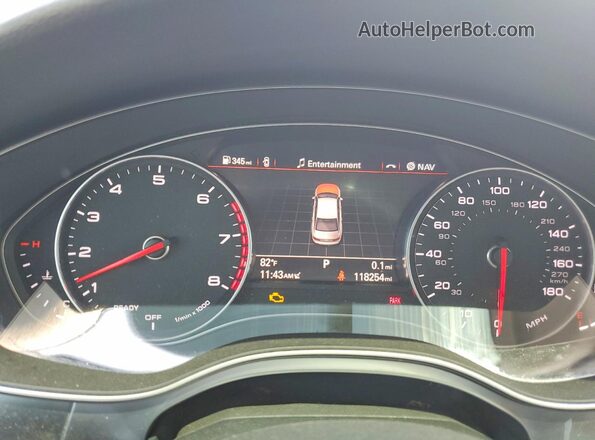 WAUH2AFC0HN001648 2017 AUDI A6 Серебряный Вид щитка приборов