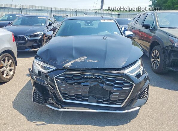 WAUH3DGY0PA048063 2023 AUDI S3 Black Widok z przodu