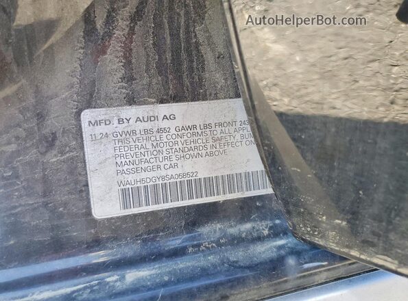 WAUH5DGY8SA058522 2025 AUDI S3 Black Widok komory silnika