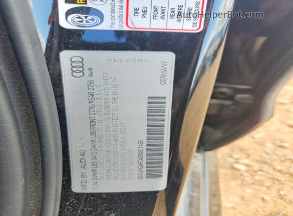 WAUHGAFC4GN001460 2016 AUDI A6 Black Engine compartment view