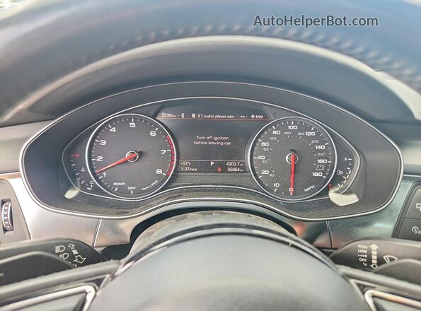WAUHGAFC4GN001460 2016 AUDI A6 Black Instrument cluster view
