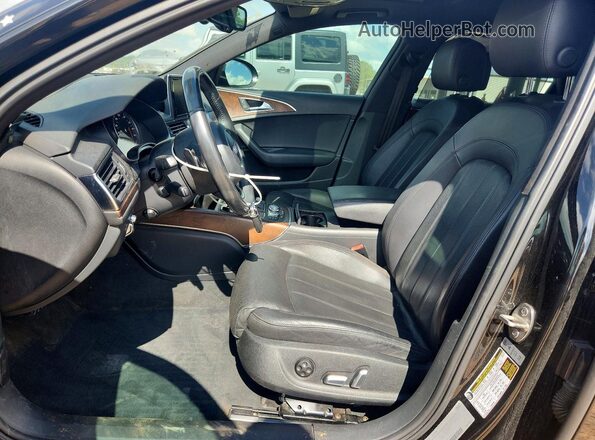 WAUHGAFC4GN001460 2016 AUDI A6 Black Front interior view
