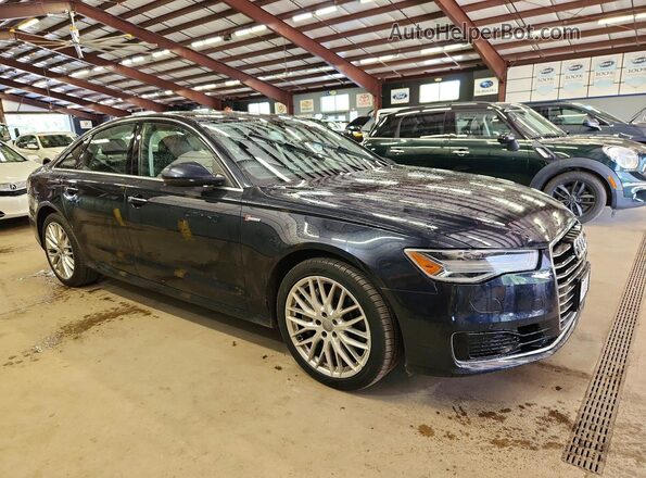 WAUHGAFC4GN004942 2016 AUDI A6 Blue Widok deski rozdzielczej