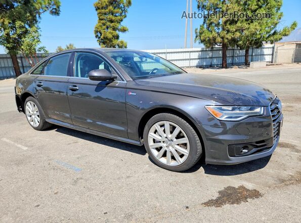 WAUHGAFC4GN014466 2016 AUDI A6 Gray Front right