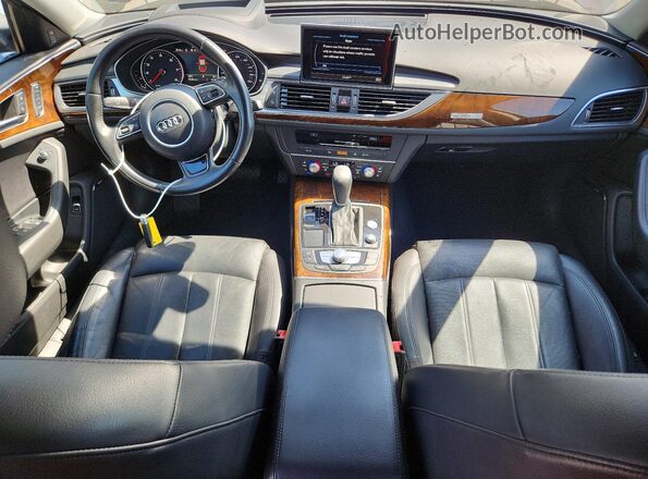 WAUHGAFC4GN014466 2016 AUDI A6 Gray Dashboard view