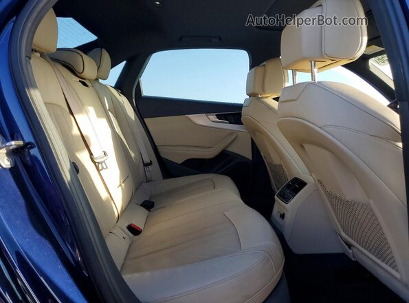 WAUHMAF40LN007607 2020 AUDI A4 Blue Вид задніх сидінь
