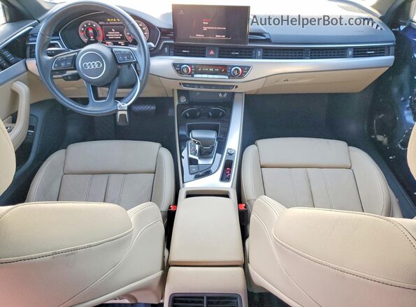 WAUHMAF40LN007607 2020 AUDI A4 Blue Вид панелі приладів