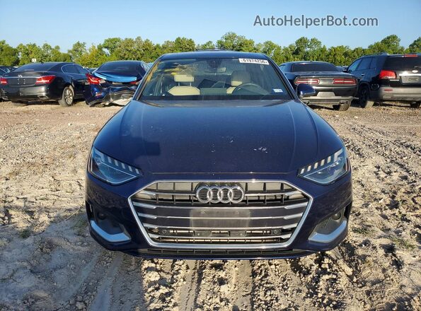 WAUHMAF40LN007607 2020 AUDI A4 Blue Вид спереду