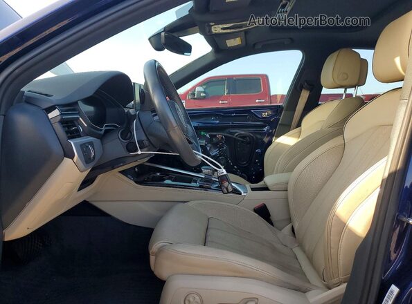 WAUHMAF40LN007607 2020 AUDI A4 Blue Вид салону спереду