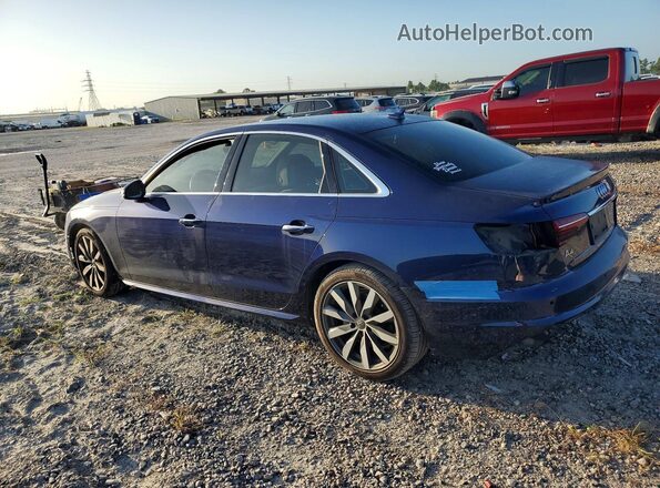 WAUHMAF40LN007607 2020 AUDI A4 Blue Задня ліва чверть