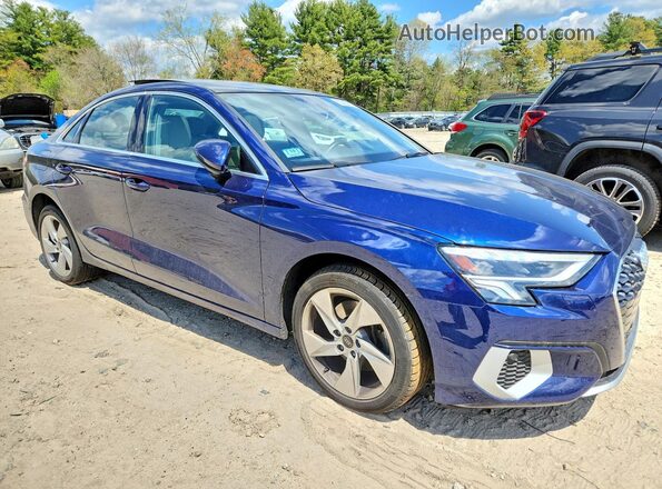 WAUHUDGY5RA012840 2024 AUDI A3 Синий Передняя правая четверть
