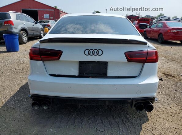 WAUJ2AFC4HN106937 2017 AUDI A6 White უკანა ხედი