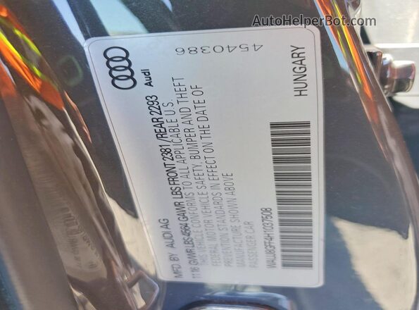 WAUJ8GFF4H1037508 2017 AUDI A3 Gray Շարժիչի բաժամունքի տեսք