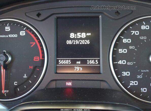 WAUJ8GFF8H1045398 2017 AUDI A3 Gray Widok tylnych siedzeń