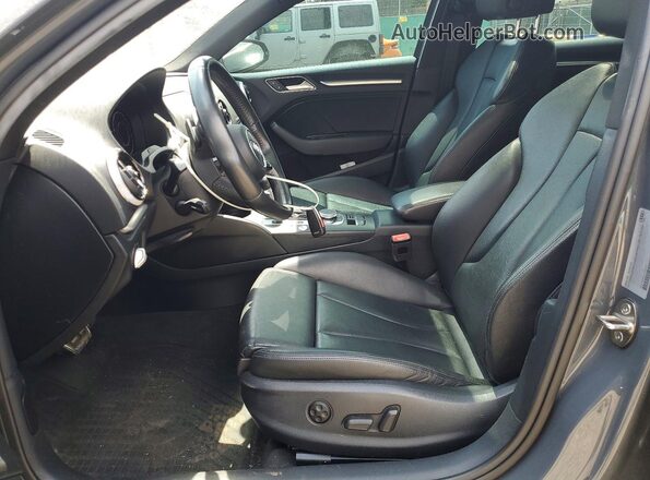 WAUJ8GFF8J1030079 2018 AUDI A3 Серый Вид салона спереди