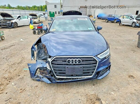 WAUJ8GFF8J1041308 2018 AUDI A3 Blue Vista frontal