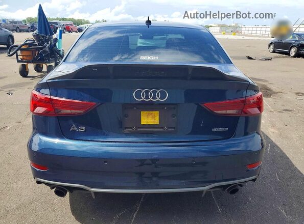 WAUJEGFFXK1018235 2019 AUDI A3 Blue Вид ззаду