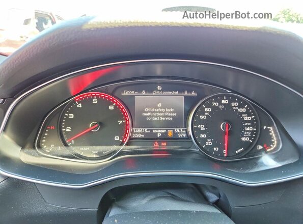 WAUK2AF27KN035283 2019 AUDI A6 Black Instrument cluster view