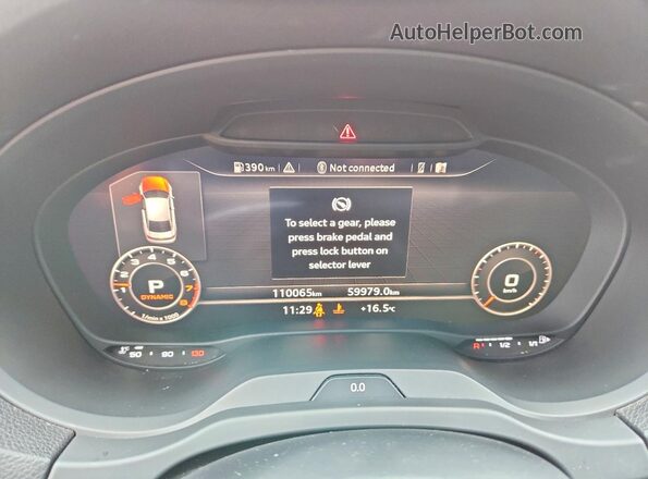 WAUKEGFF4LA020570 2020 AUDI A3 White ხელსაწყოთა პანელის ხედი