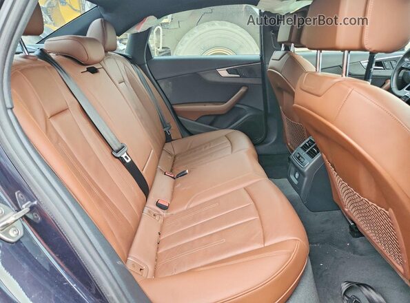 WAUKMAF41JA076204 2018 AUDI A4 Blue Rear seats view