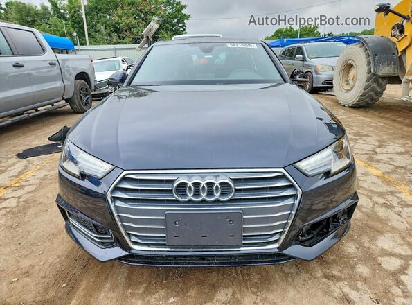 WAUKMAF41JA076204 2018 AUDI A4 Blue Front view
