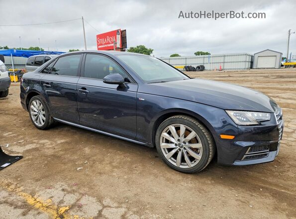 WAUKMAF41JA076204 2018 AUDI A4 Blue Front right