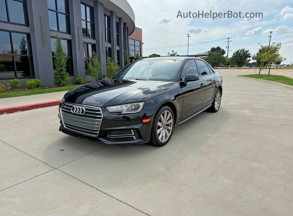 WAUKMAF45JA224967 2018 AUDI A4 Black Front view