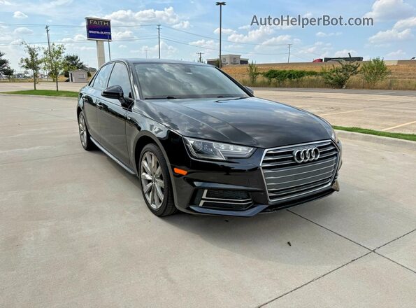 WAUKMAF45JA224967 2018 AUDI A4 Black Rear left