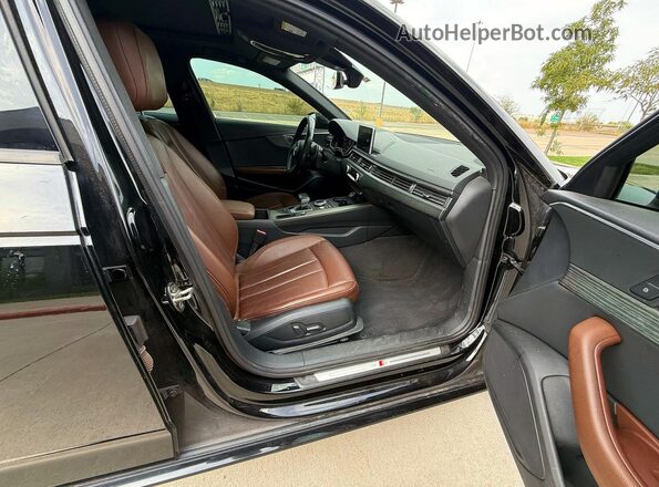 WAUKMAF45JA224967 2018 AUDI A4 Black VIN sticker view