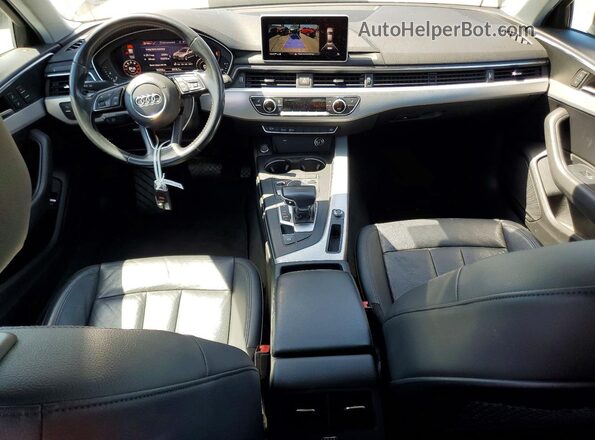 WAUKMAF45JA228680 2018 AUDI A4 Black Առջևի վահանակի տեսք