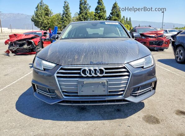 WAUKMAF45JA228680 2018 AUDI A4 Black Դիմացի տեսք