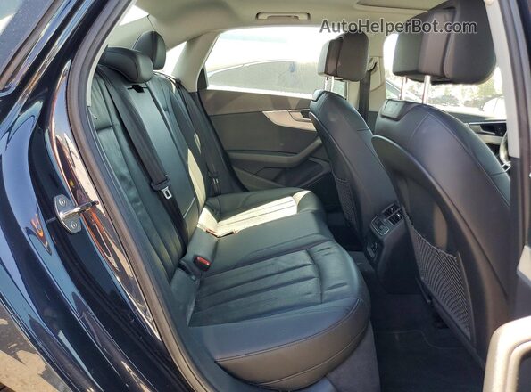 WAUKMAF45JA228680 2018 AUDI A4 Black Հետևի նստատեղերի տեսք