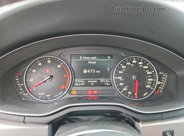 WAUKMAF46JN010501 2018 AUDI A4 Черный Вид щитка приборов