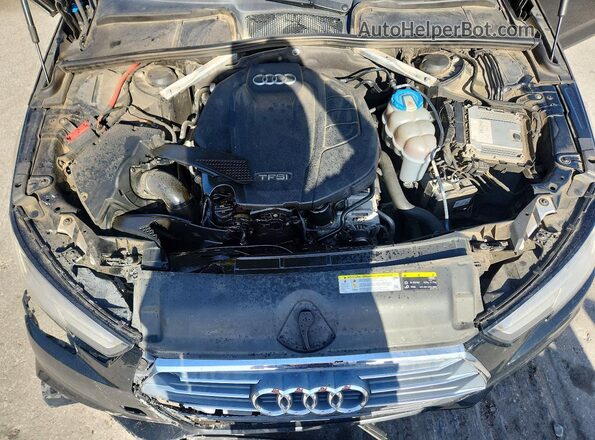 WAUKMAF48JA173996 2018 AUDI A4 Black Вид задньої частини салону