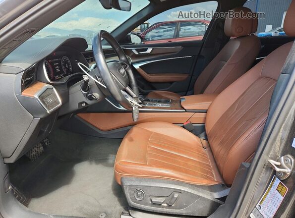 WAUL2AF22KN025975 2019 AUDI A6 Gray Widok wnętrza z przodu