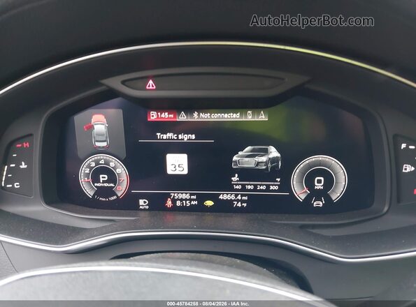 WAUL2AF22KN107916 2019 AUDI A6 Black Вид задніх сидінь